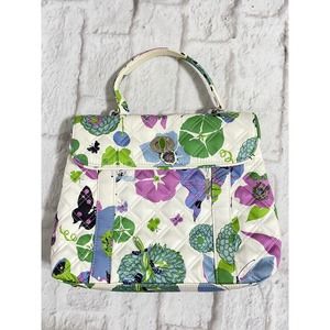 VERA BRADLEY Sateen Butterfly Julie Handbag Purse Bag
